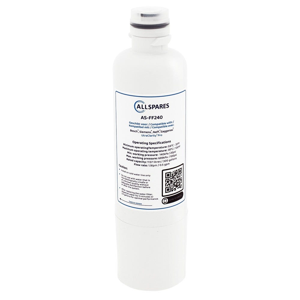 Filtro frigorífico compatible con Bosch UltraClarityPro 11032518 / KSZ50UCP