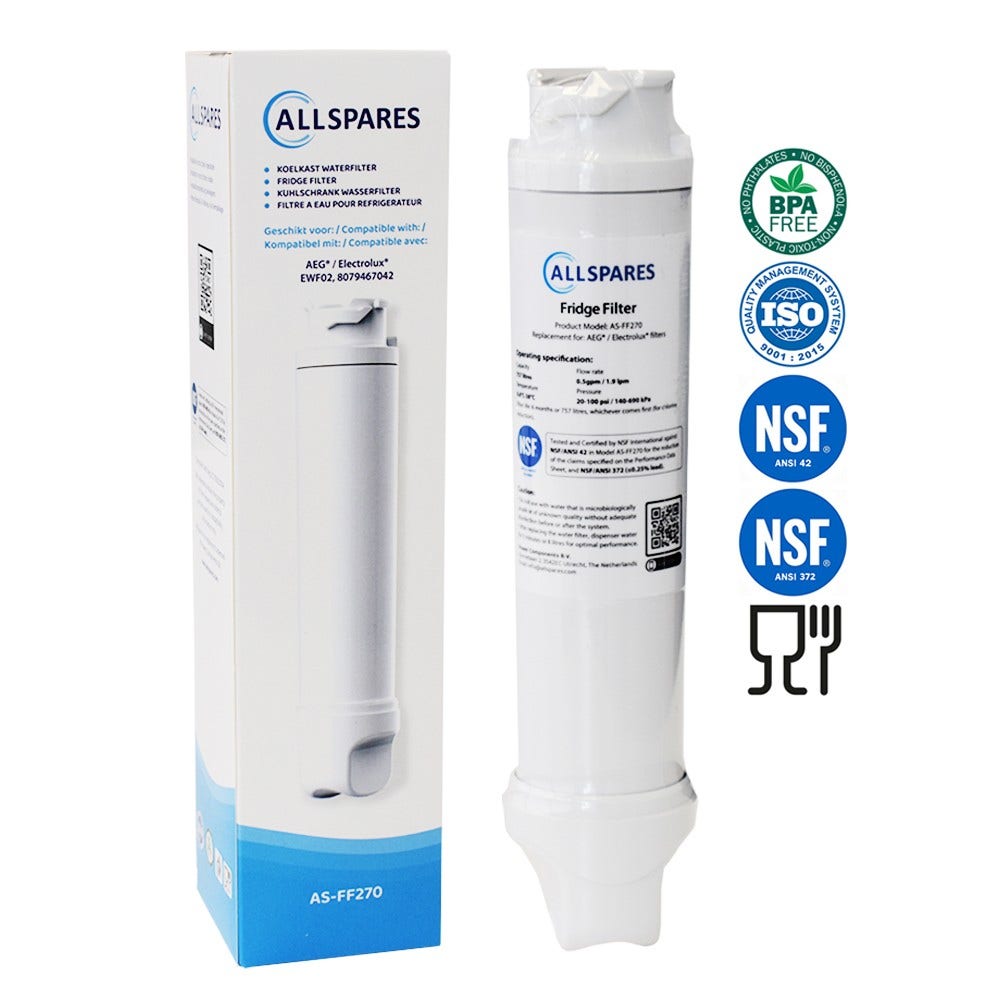 Filtro frigorífico compatible con Electrolux EWF02 / 8079467042