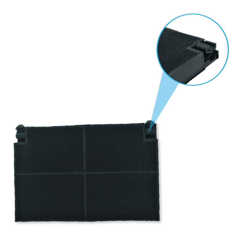 Filtro de carbono compatible con Zanker MCFE16ST / 9029866028 (x2)