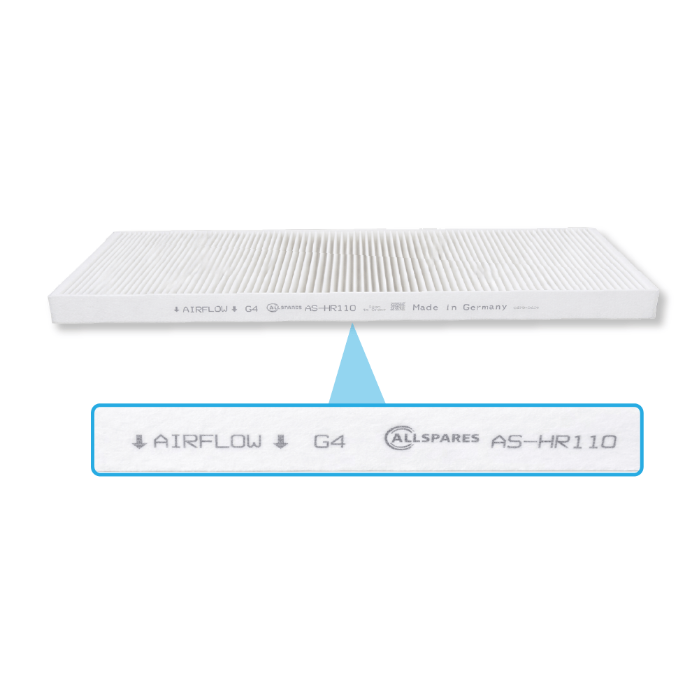 Filtro G4 compatible con Orcon HRC300/HRC400/EcoMax/MaxComfort (x2)