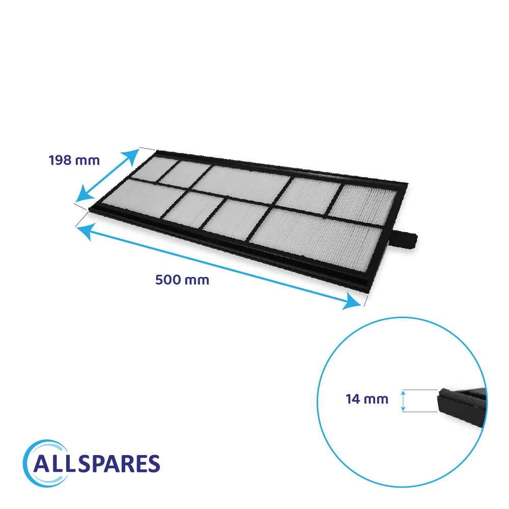 Filtro de carbono F7/G4 compatible con VMC Wernig G90-550 / EFS 380/550 GF (2Uds.)