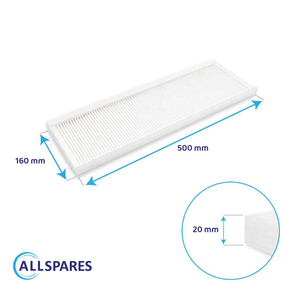 Kit filtros F7+G4 compatibles con Zehnder ComfoAir Q350 / Q450 / Q600