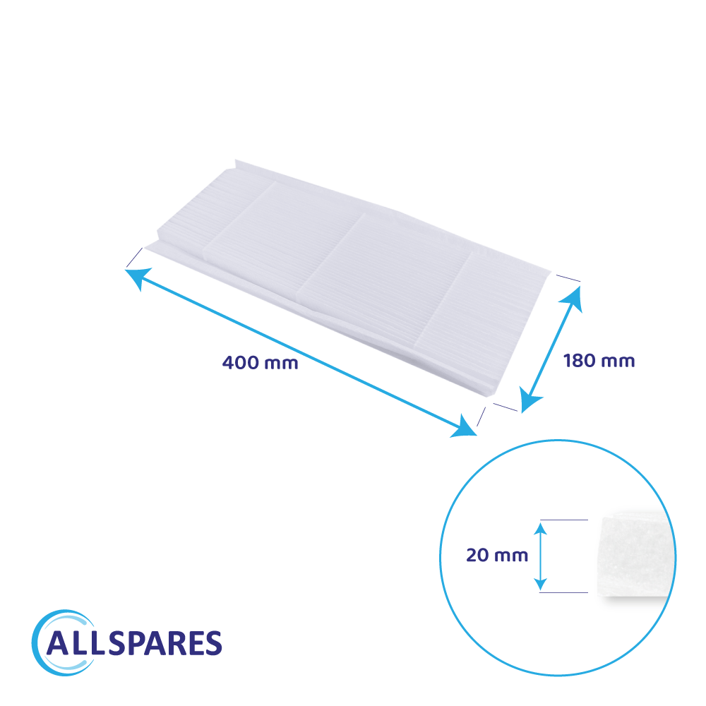 Filtro G4 compatible con Itho Daalderop HRU BVF / HRU ECO 350 HR (2 uds.)