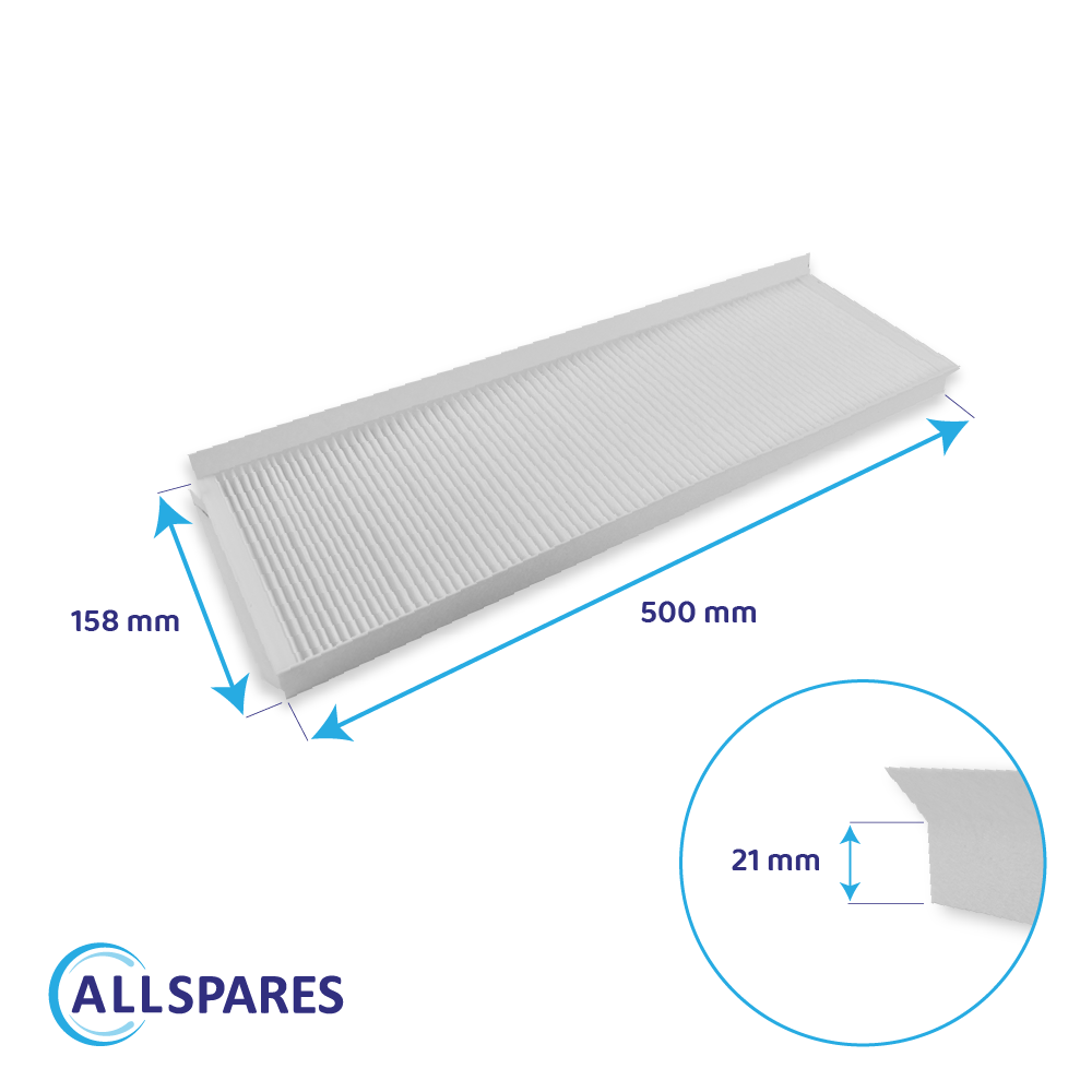 Filtro de carbono + Filtro G4 compatible con Zehnder ComfoAir Q350/450/600