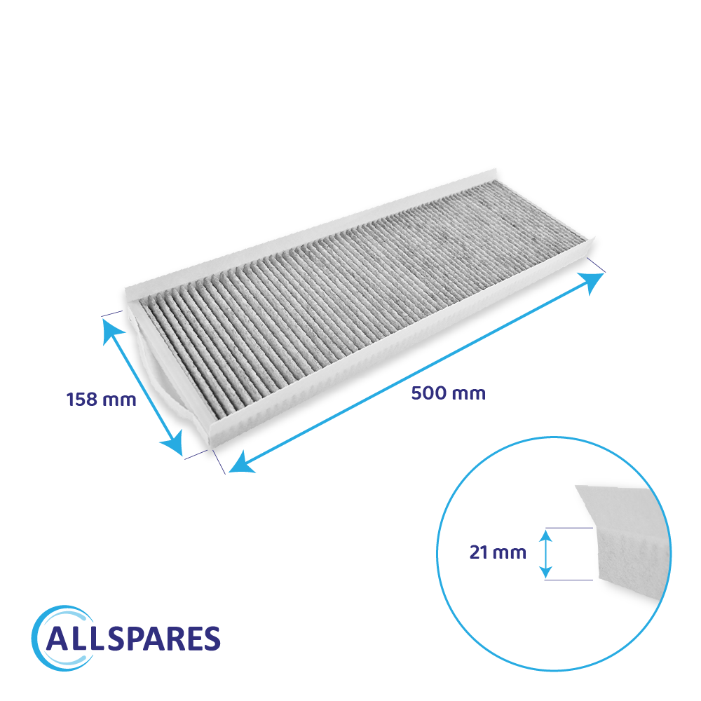 Filtro de carbono + Filtro G4 compatible con Zehnder ComfoAir Q350/450/600