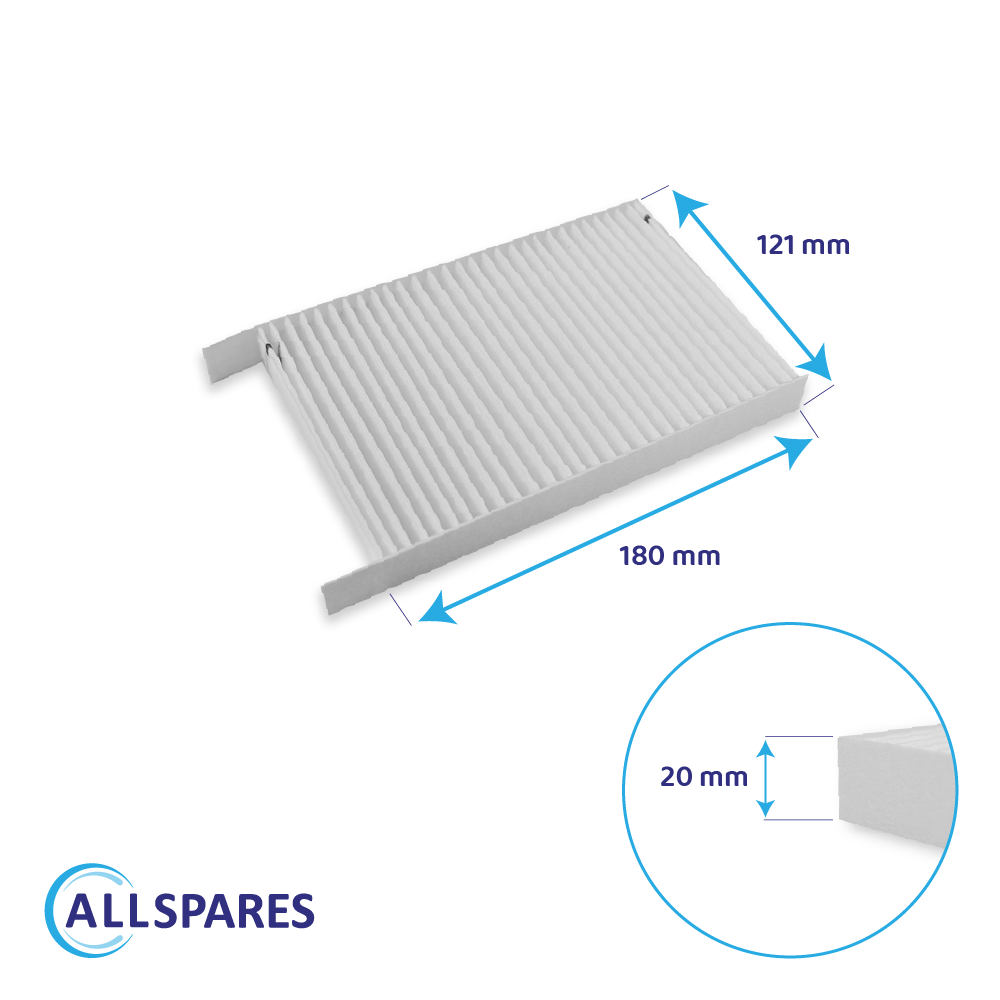 Set de filtros F7/G4 compatible con Zehnder ComfoSpot 50 