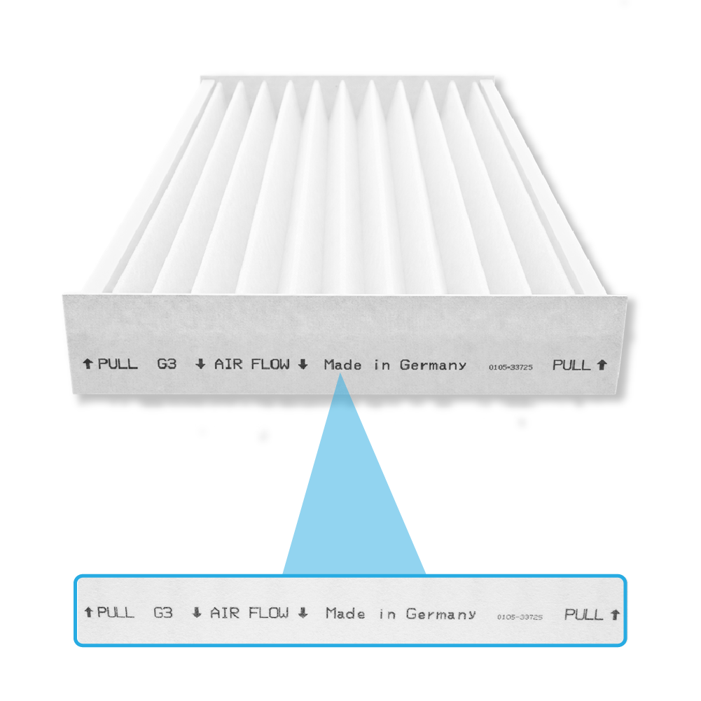 Filtro G3 compatible con Zehnder ISO Defroster DN160