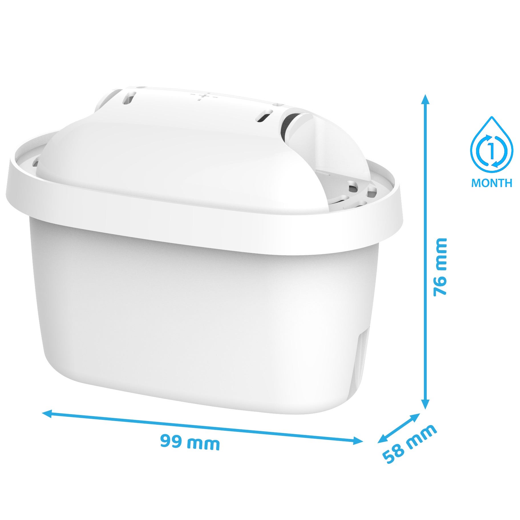 Jarra filtrante BRITA Marella 2.4L + Filtro de agua AllSpares (x6)