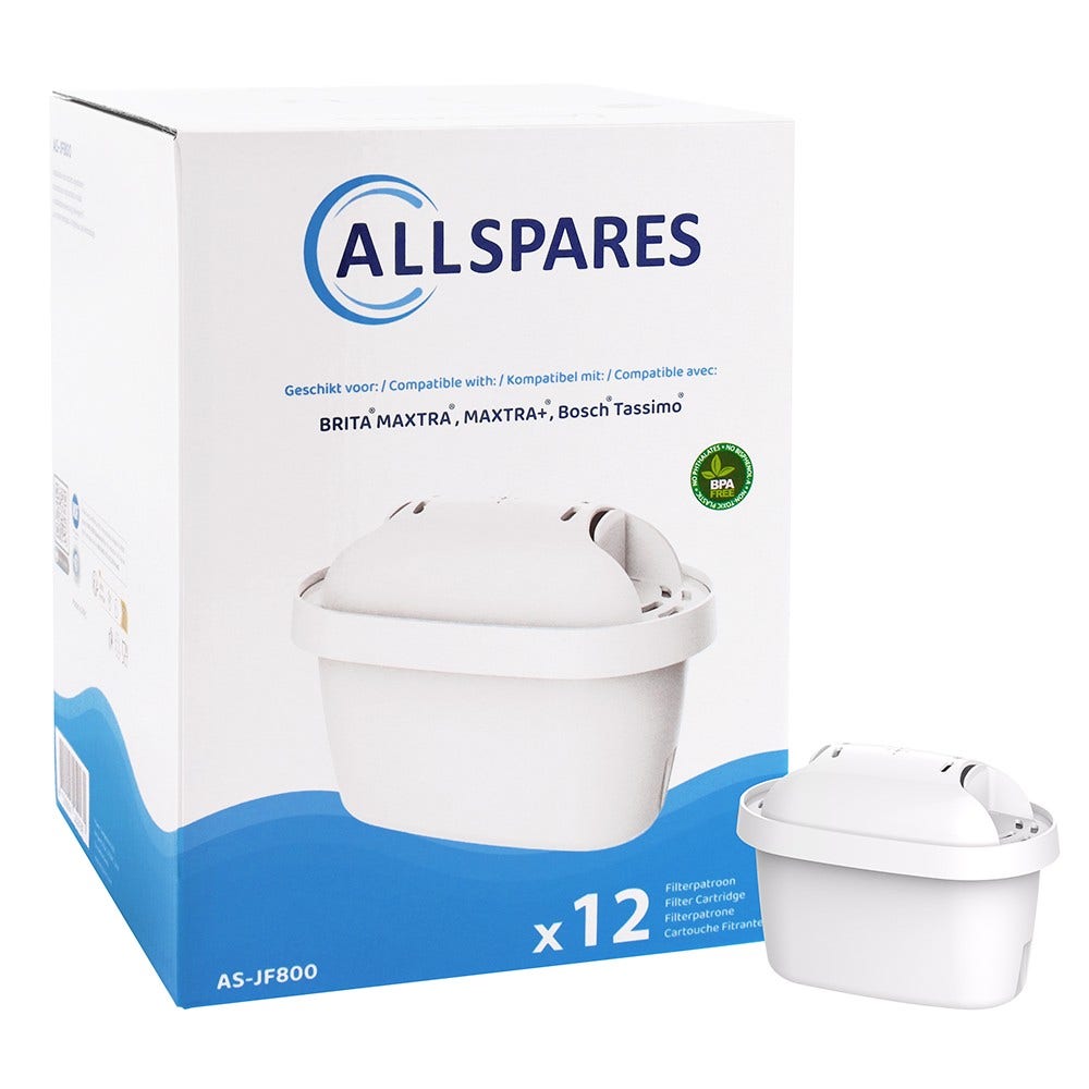 Filtro de agua compatible con BRITA MAXTRA+ (12-Pack)