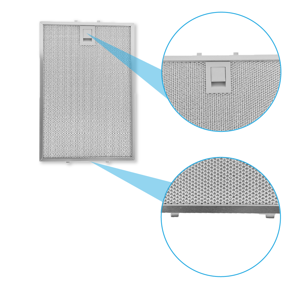 Filtro metálico AllSpares 320x220mm 362380 / 00362380
