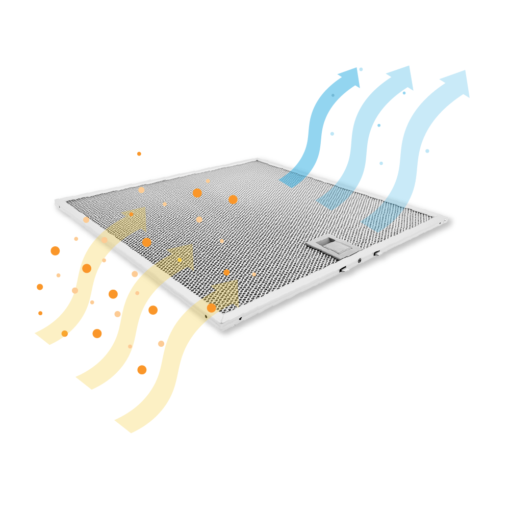 Filtro metálico 320x330mm compatible con Bosch 362381 / 00362381