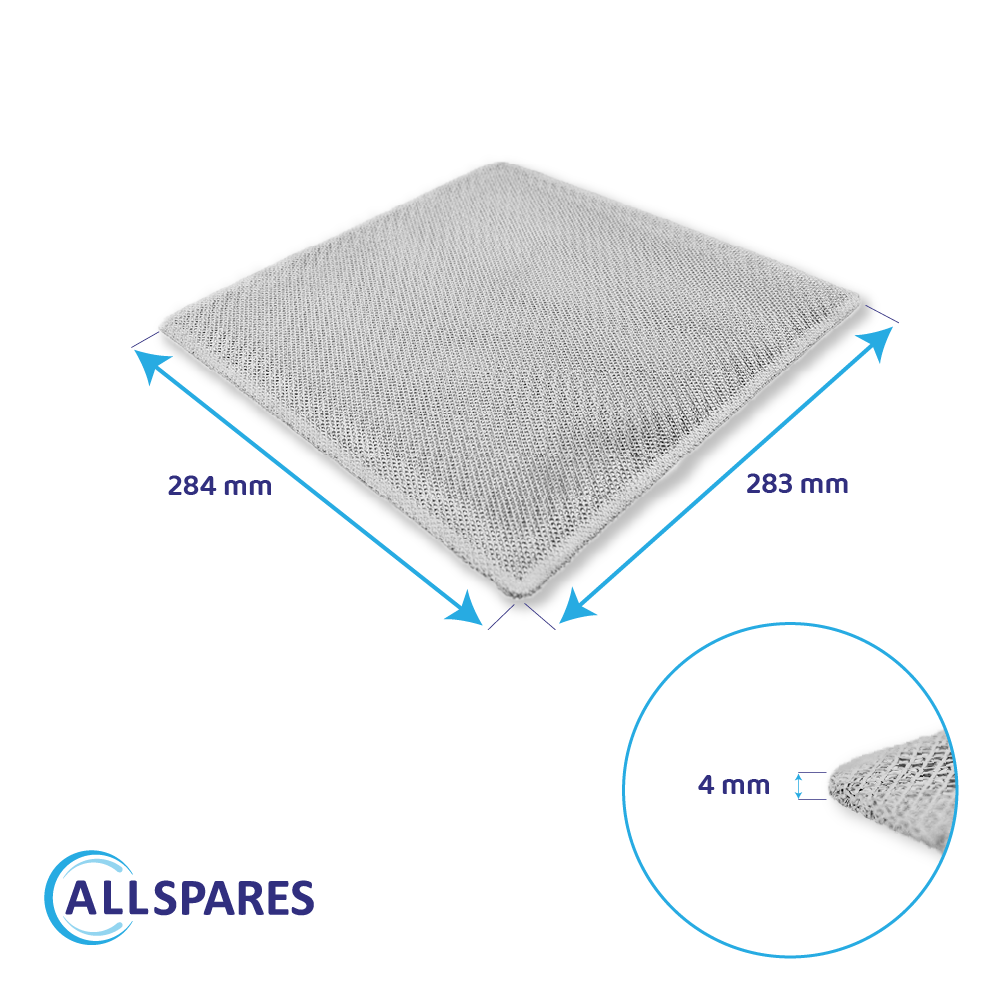 Filtro metálico 284x283mm compatible con Balay 298619 / 00298619