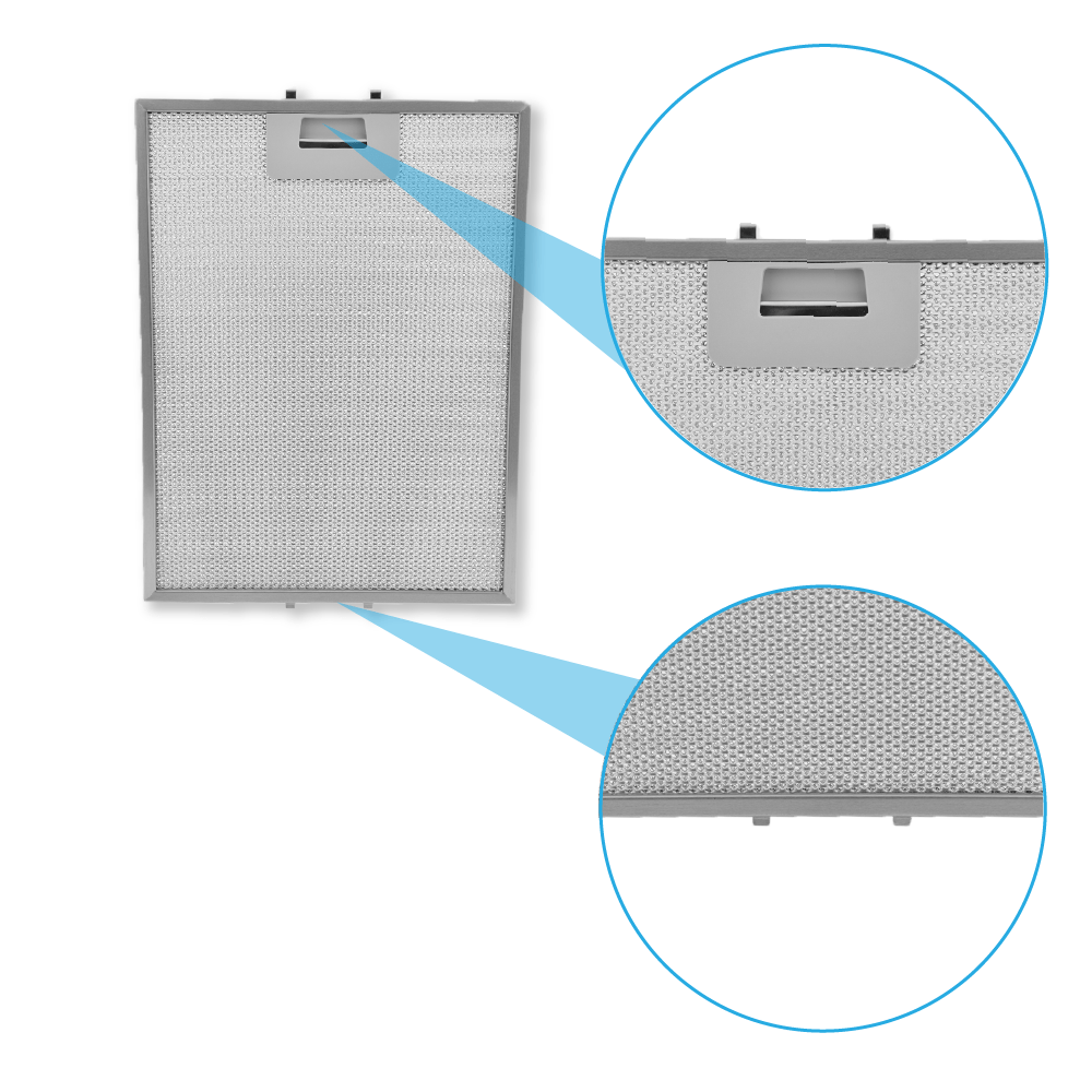 Filtro metálico 327x247mm compatible con Pando 580058200037