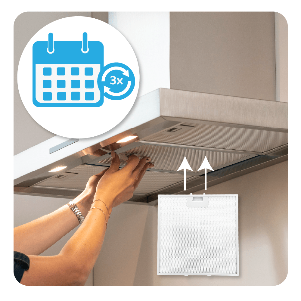 Filtro metálico 320x320mm compatible con Scholtes 481248058144