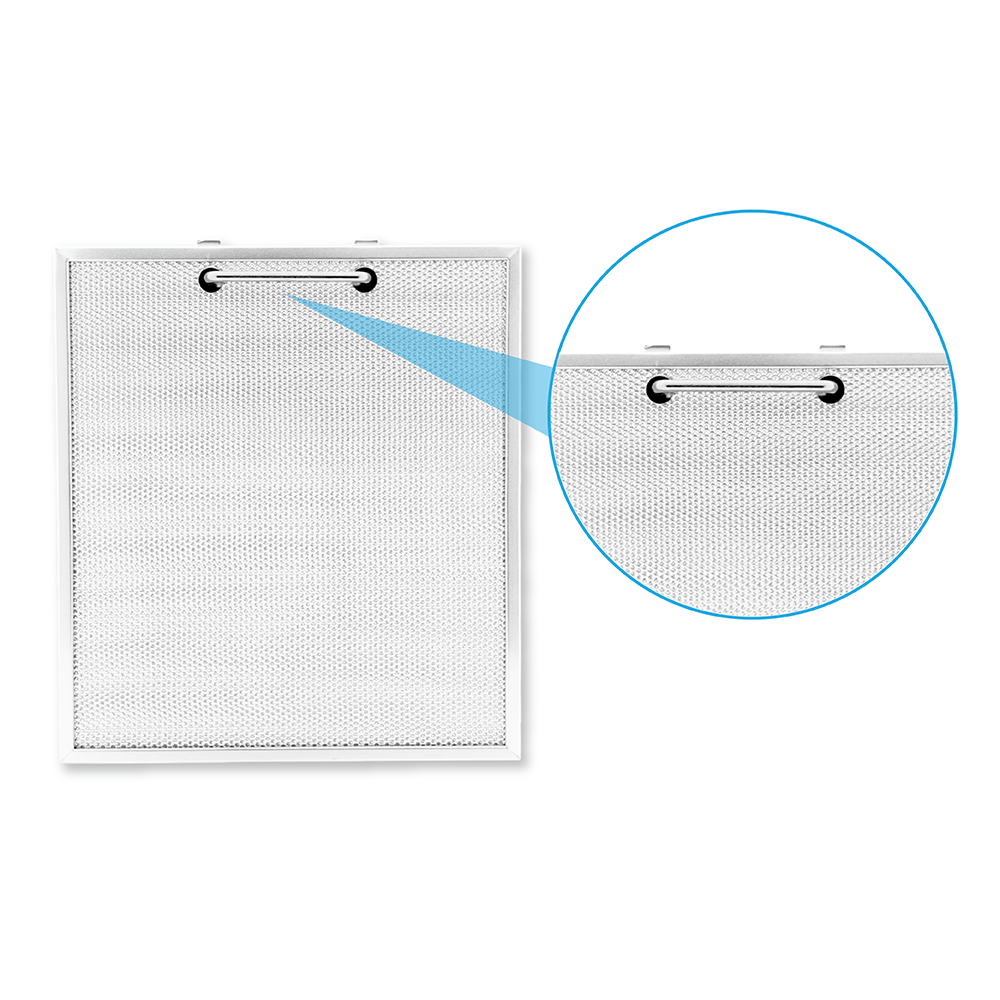 Filtro metálico 300x266x9mm compatible con Whirlpool 481948048172