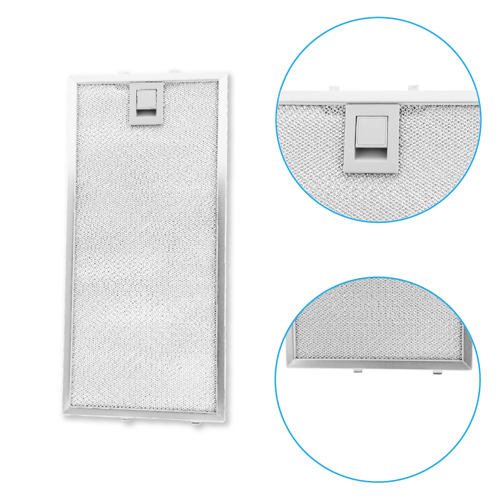 Filtro metálico 350x164mm compatible con Bosch 435204 / 00435204