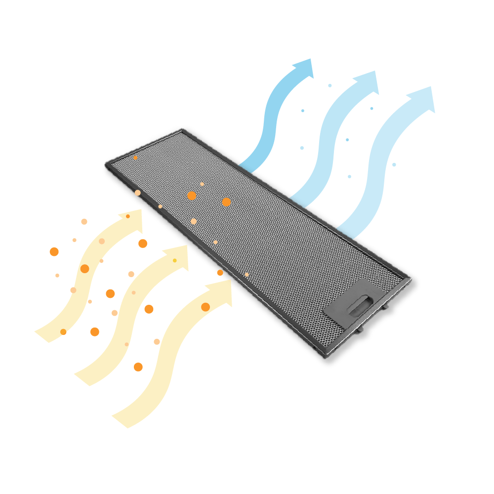 Filtro metálico 532x176x9mm compatible con Candy 49025283