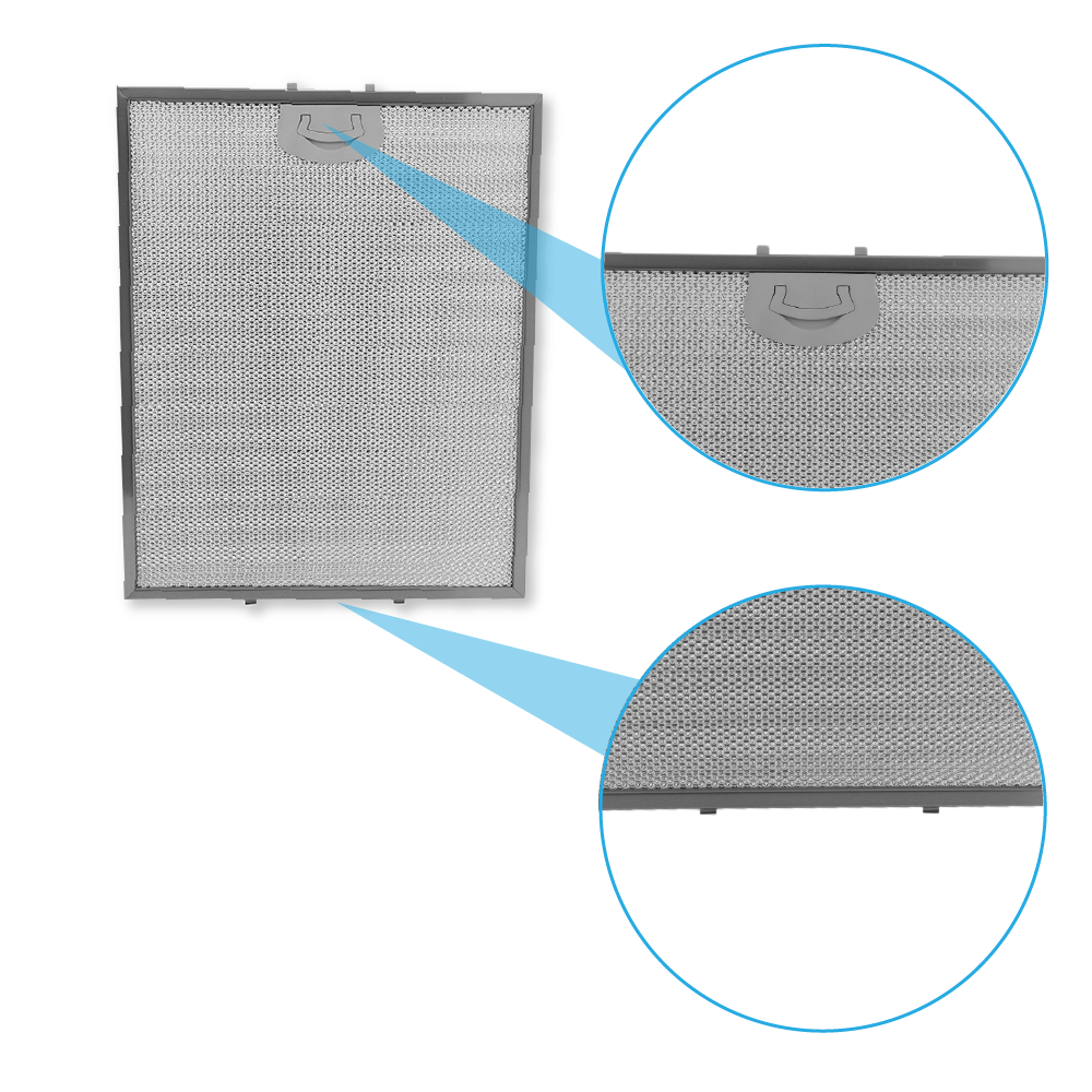 Filtro metálico 352x284mm compatible con Beko 9174420002