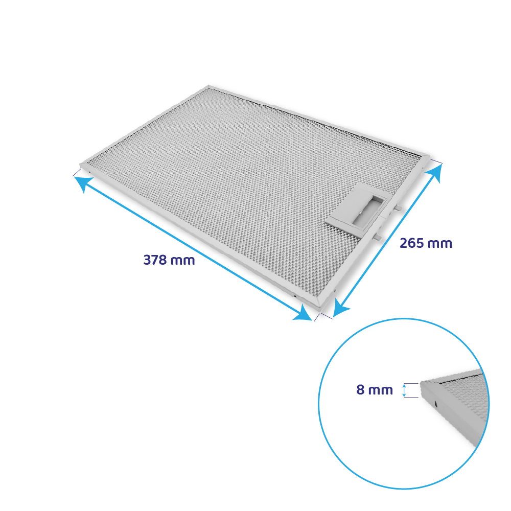 Filtro metálico Siemens 378x265mm 11025757