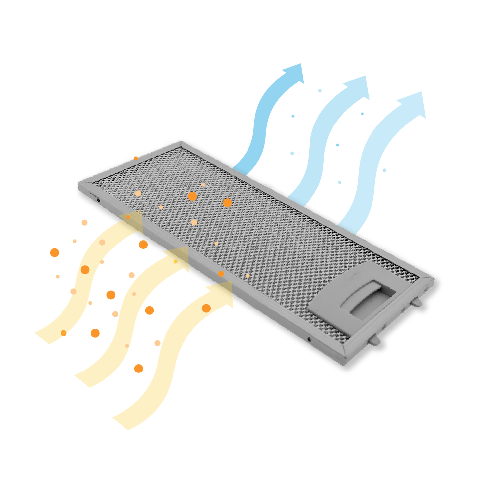 Filtro metálico 250x110mm compatible con Neff 11022470