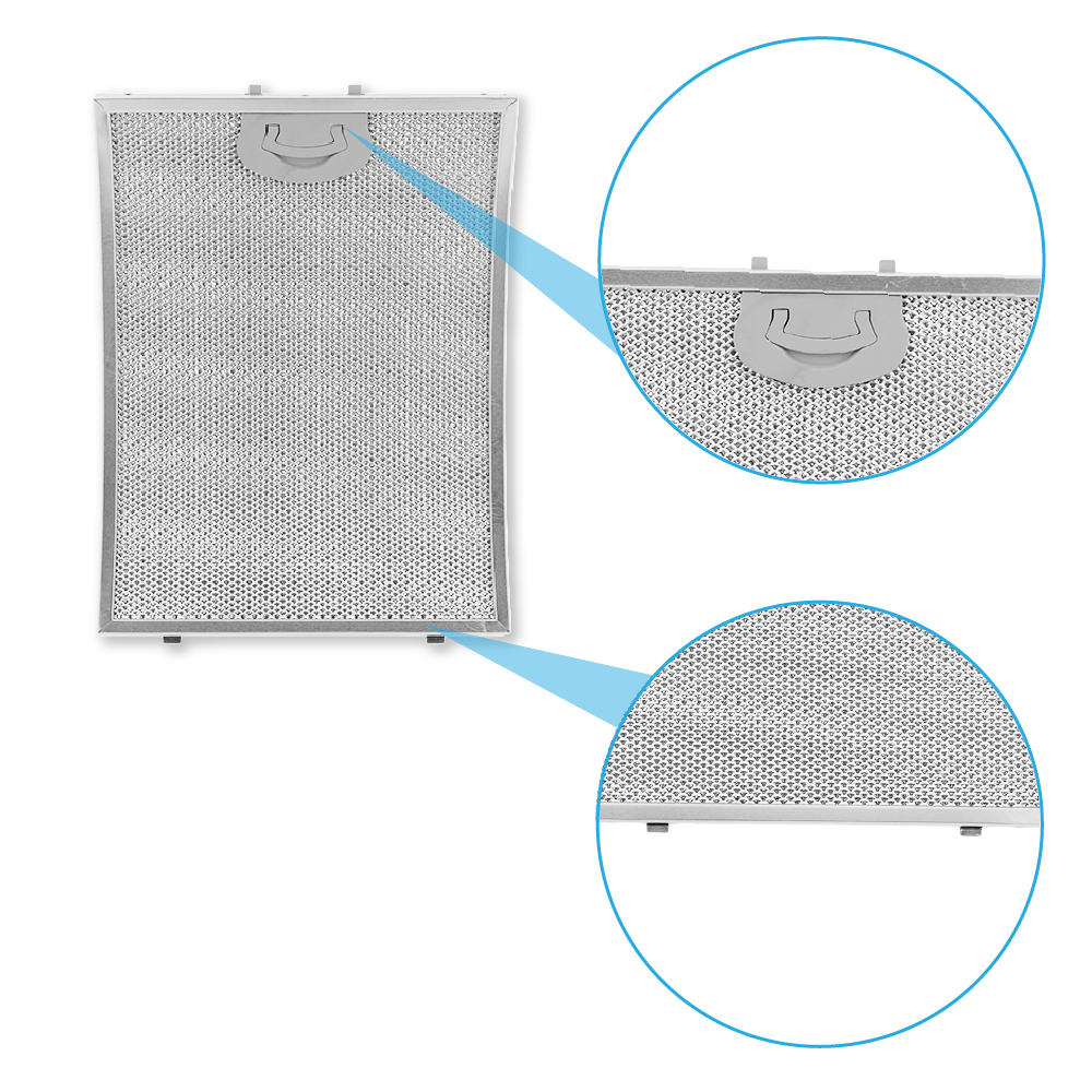 Filtro metálico 290x220mm (curvado) compatible con Airone ACFMAA9X22X29MC000