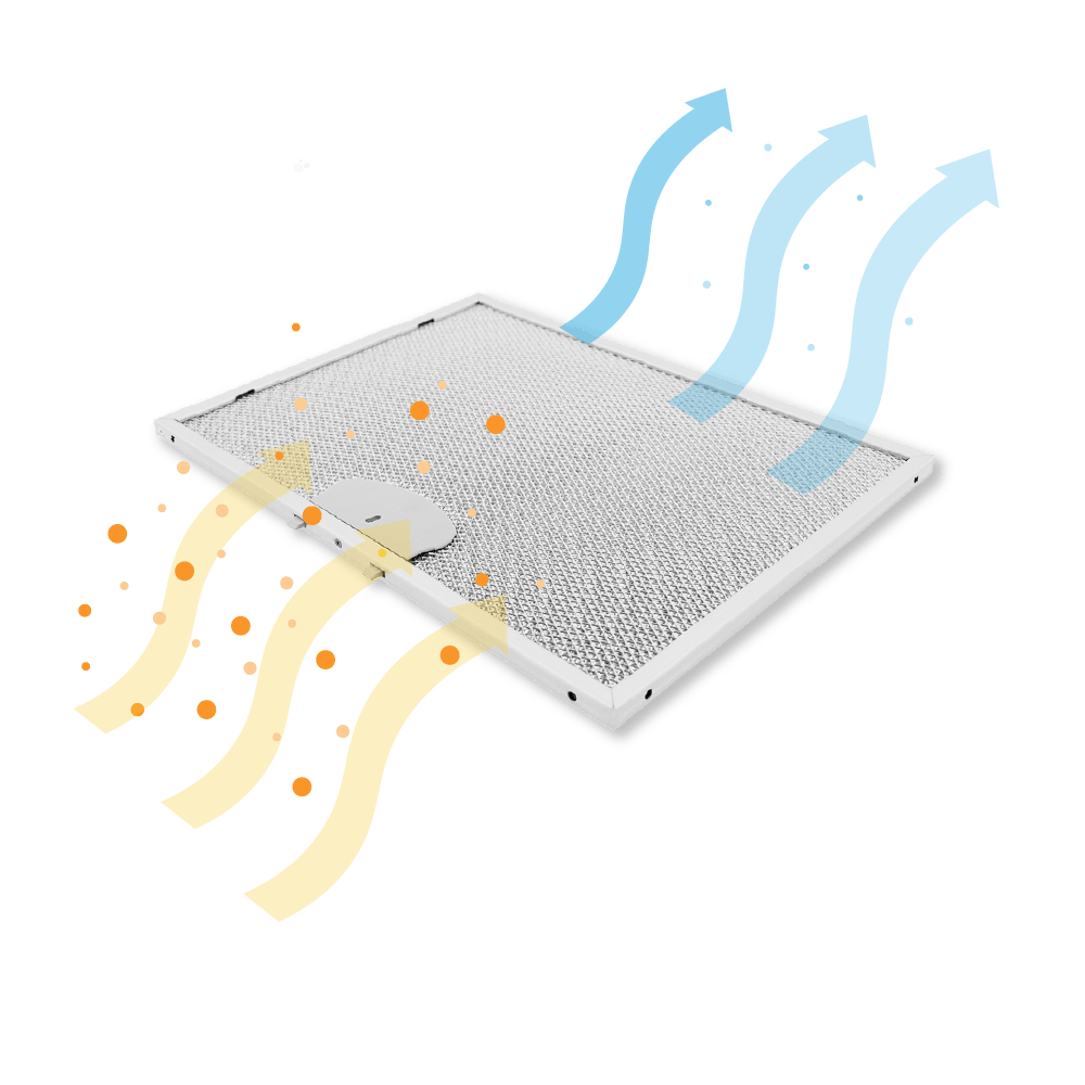 Filtro metálico 300x225mm compatible con Airone ACFMAA9X30X22MC000