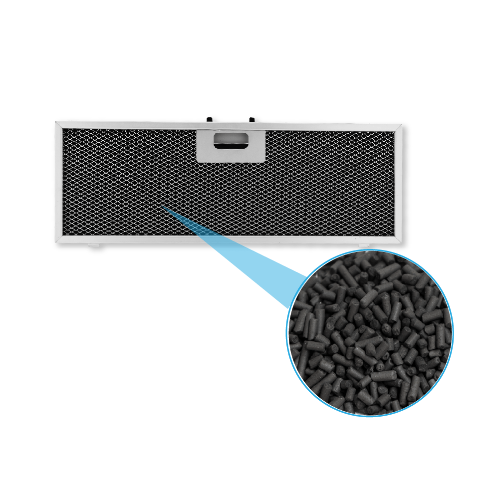 Filtro de carbono regenerable compatible con AEG OdourClean Plus MCFB86PL / 9029865830