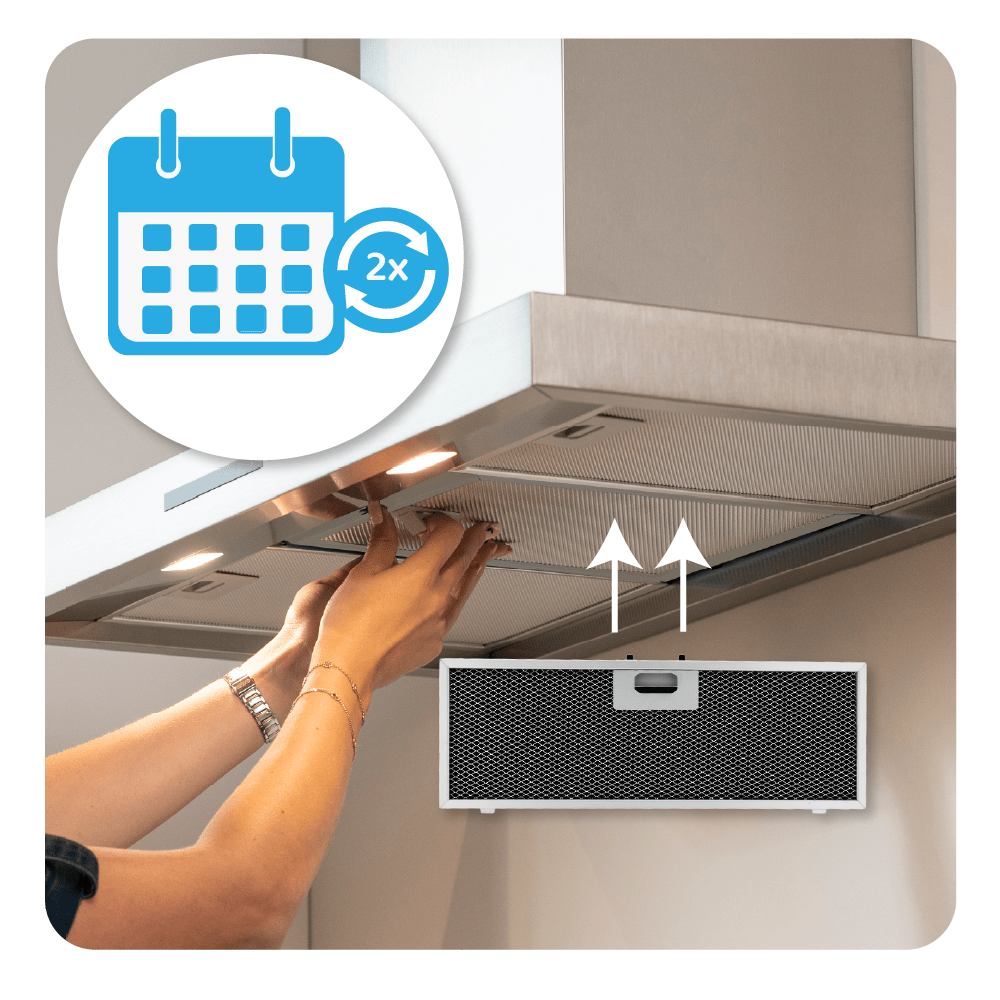 Filtro de carbono regenerable compatible con AEG OdourClean Plus MCFB86PL / 9029865830