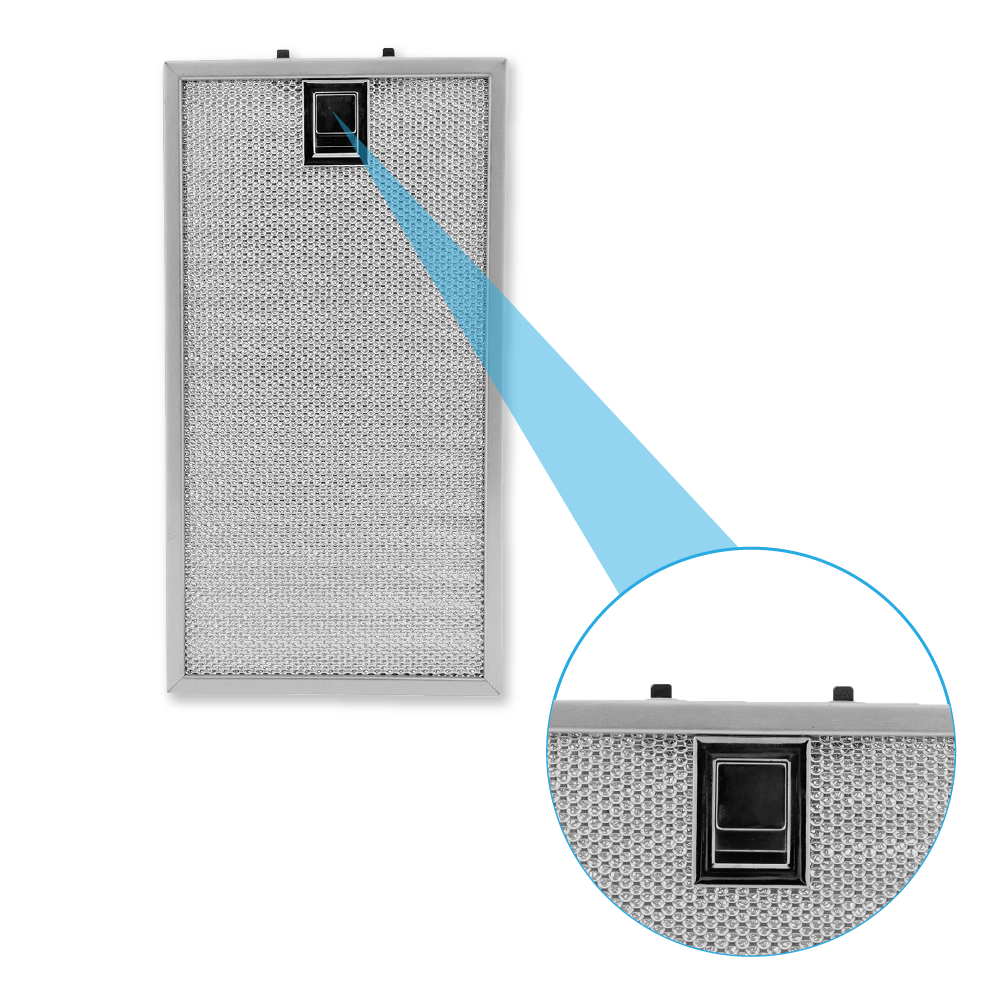 Filtro metálico 320x171mm compatible con Miele 8258211