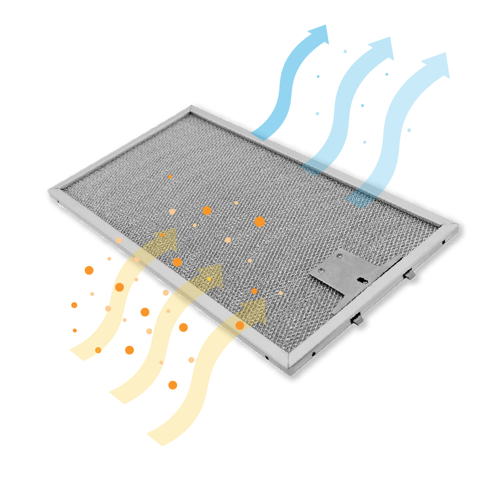 Filtro metálico 320x171mm compatible con Miele 8258211