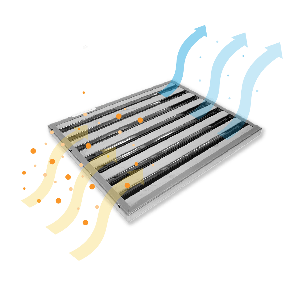Filtro de lamas 500x400x25mm (Tipo B) para extractor profesional