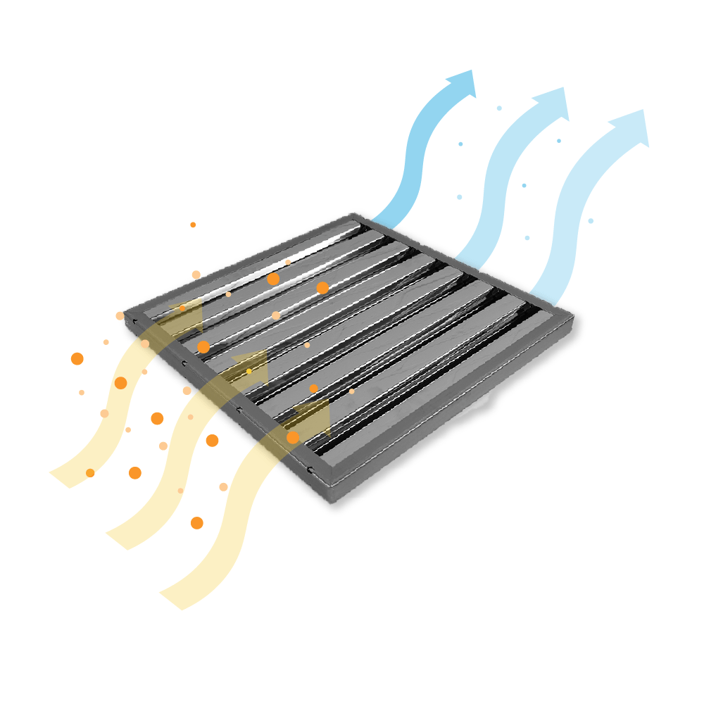 Filtro de lamas 400x400x25mm (Tipo B) compatible con Campana de extracción para Hostelería
