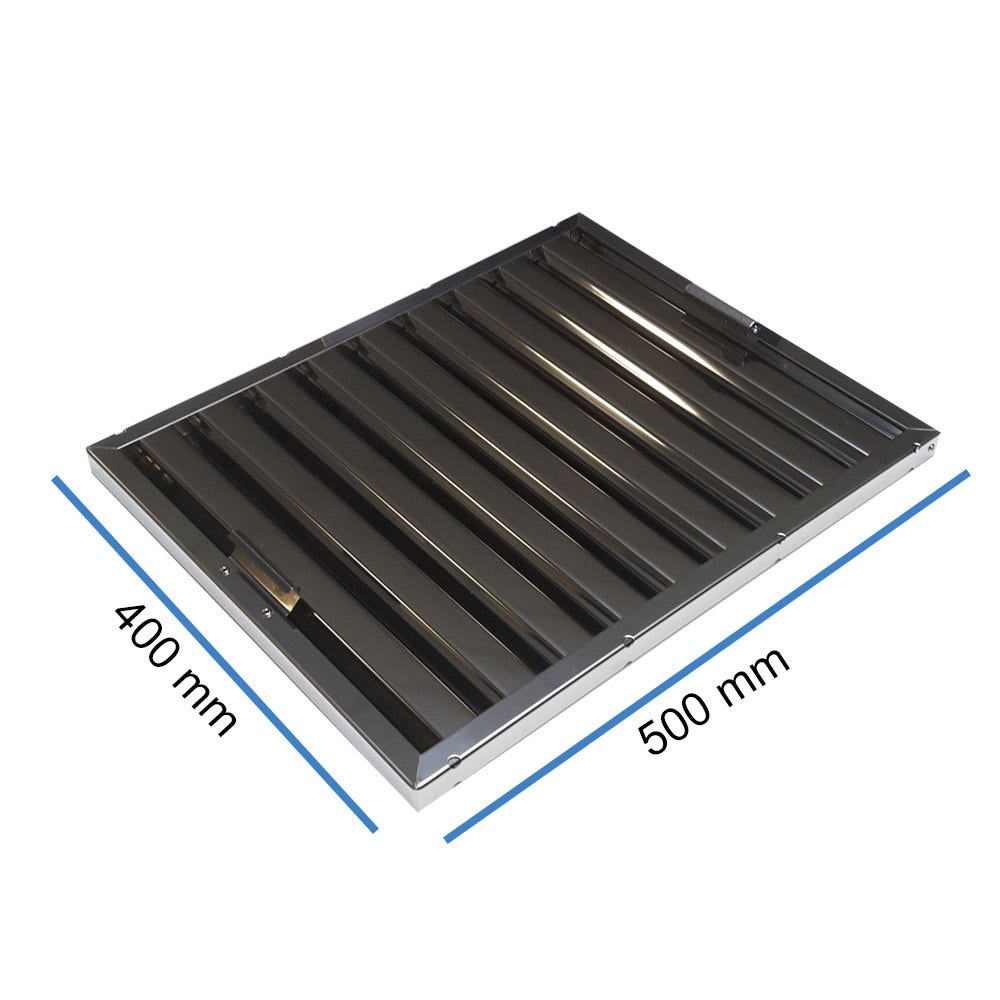 Filtro de lamas Negro 400x500x25mm para extractor profesional