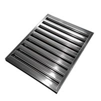 Filtro de lamas Plata 400x500x25mm compatible con Campana de extracción para hostelería