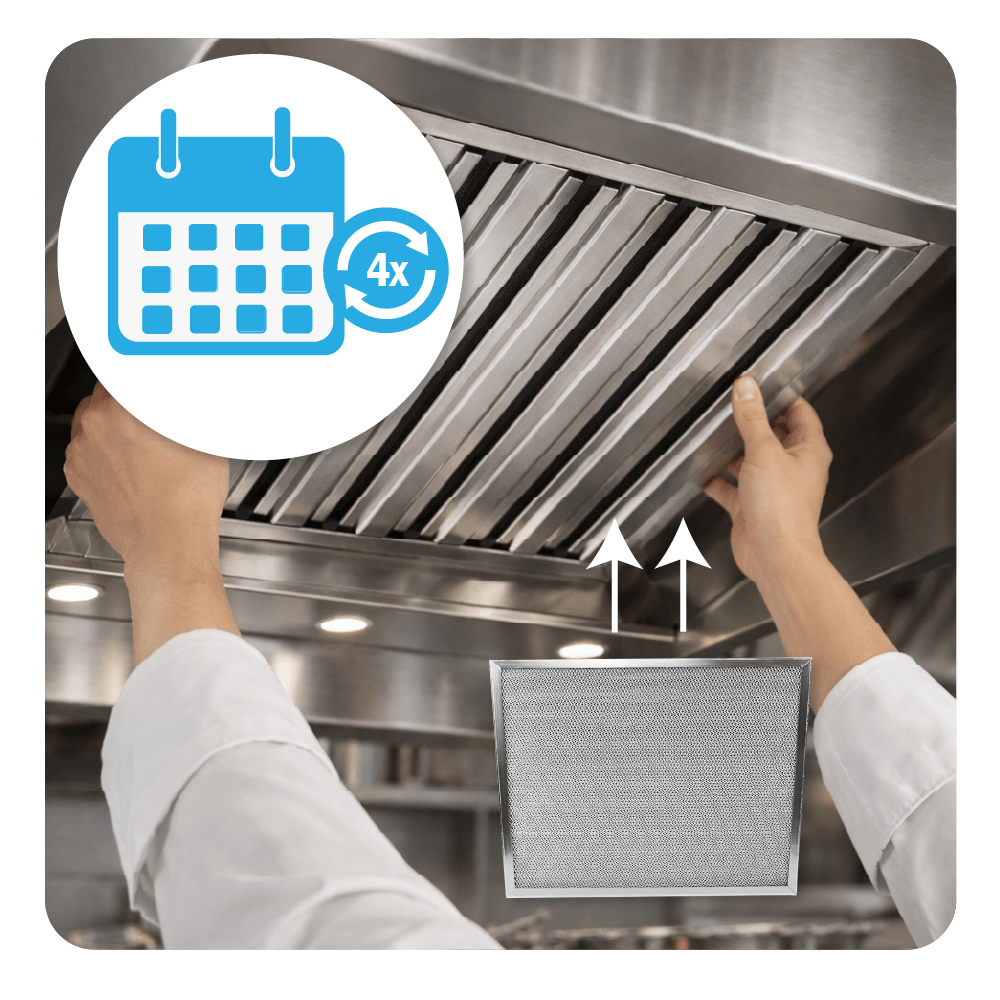 Filtro de malla 500x400x25mm INOX