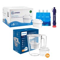 Kit de supervivencia con filtros de agua para emergencias Philips / Allspares (mediano)