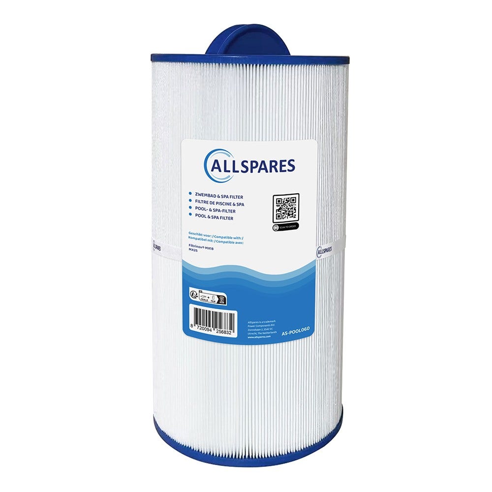 Filtro de piscina compatible con Filtrinov MX-18 / MX-25