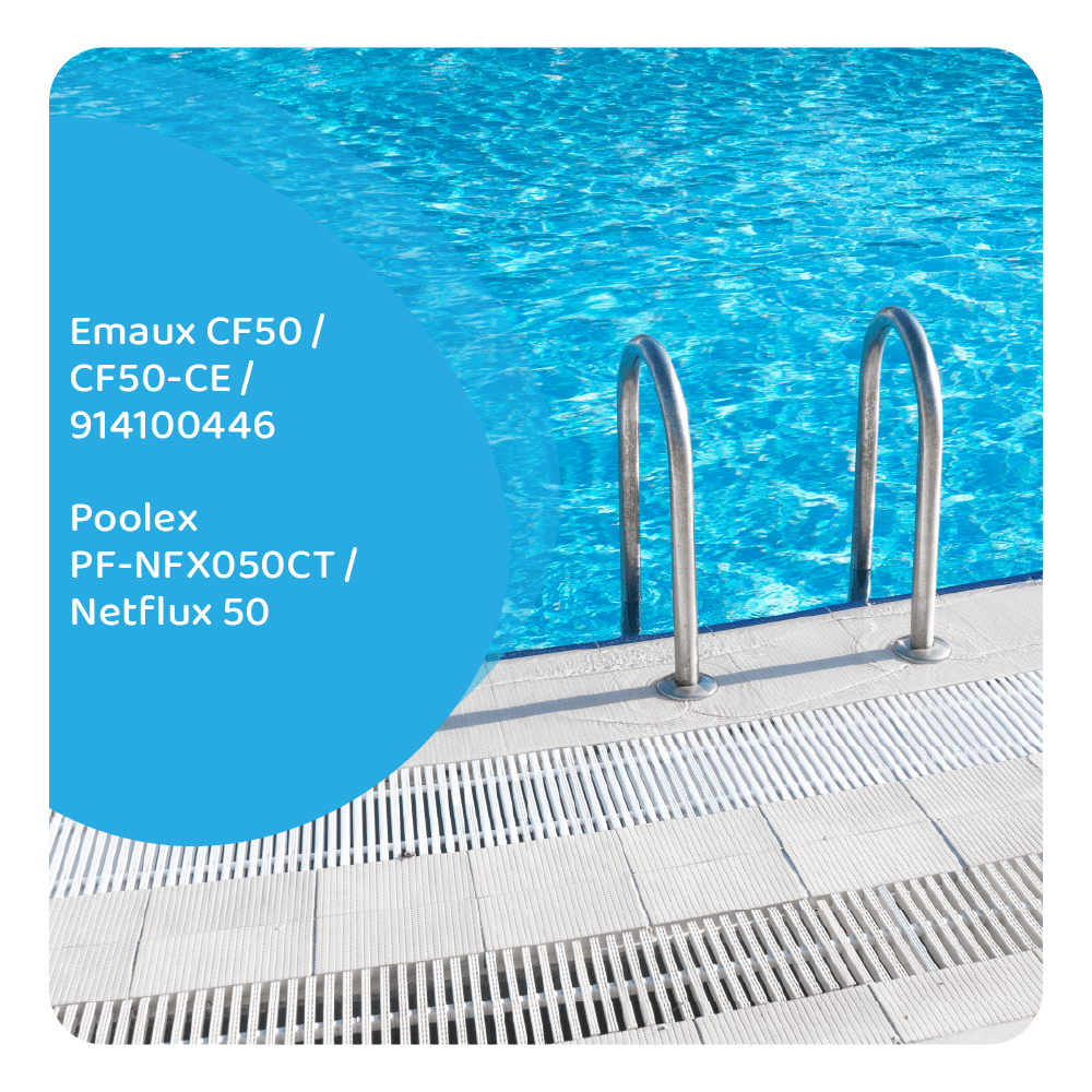 Filtro de agua piscina compatible con Poolex PF-NFX050CT / Netflux 50