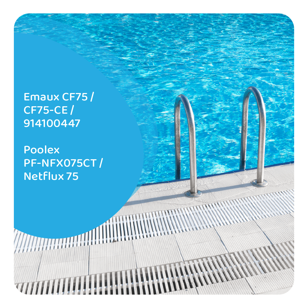 Filtro de agua piscina compatible con Emaux CF75 / CF75-CE / 914100447