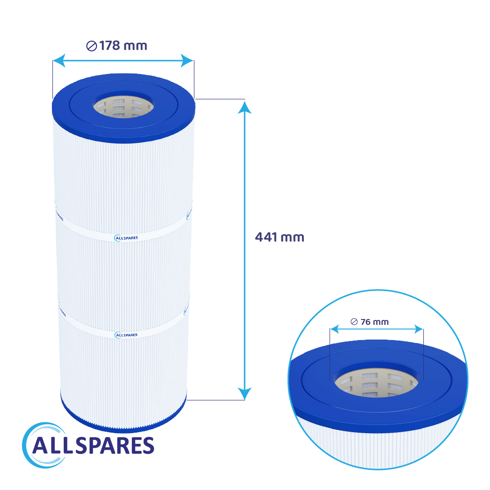 Filtro de agua piscina compatible con Emaux ICF230 / ICF230-CE