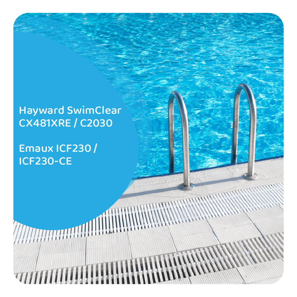 Filtro de agua piscina compatible con Hayward SwimClear CX481XRE / C2030