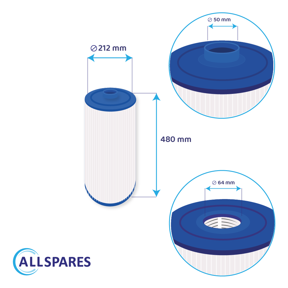 Filtro de cartucho spa para Sundance 6540-488 / SC708 / 81252 / C-8326