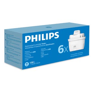 Filtro de agua Philips pack de 6 (filtra PFAS) compatible con BRITA Maxtra+