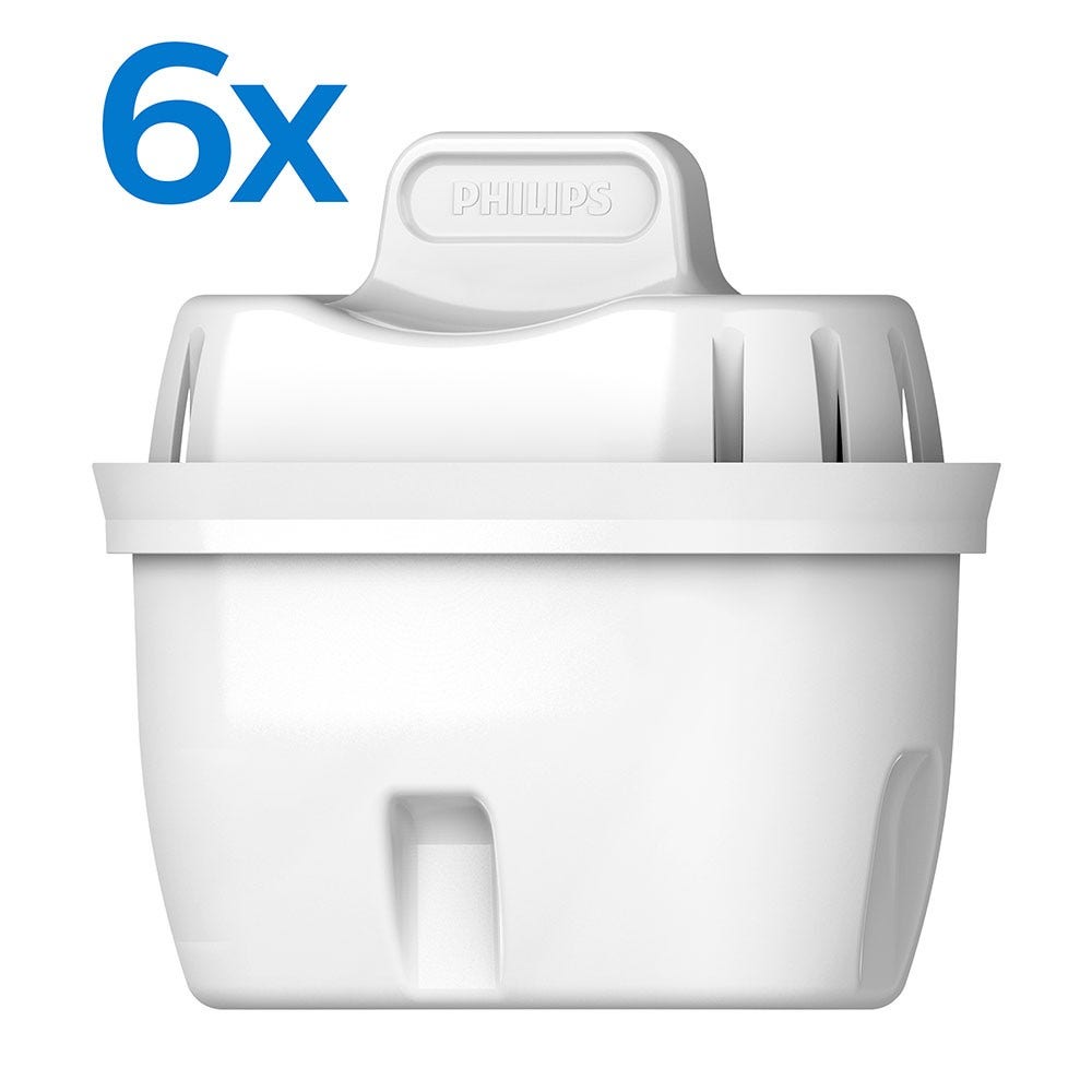 Filtro de agua Philips pack de 6 (filtra PFAS) compatible con BRITA Maxtra+