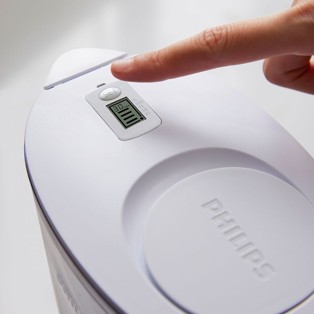Jarra de agua filtrante Philips 3,4 L + 3 filtros Micro X-Clean (filtra PFAS) AWP2953WHT3
