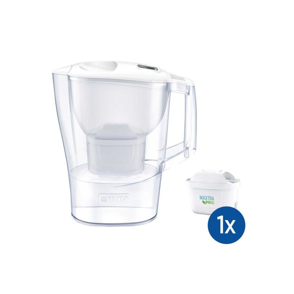 Jarra filtrante BRITA Aluna 2.4L + Filtro de agua MAXTRA PRO 1051116 (filtra PFAS)