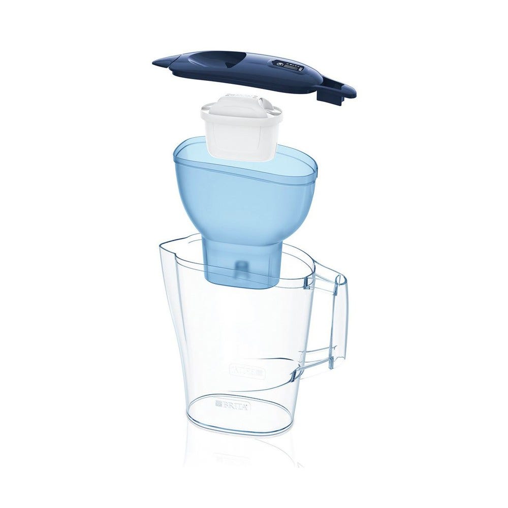 Jarra filtrante azul BRITA Aluna 2.4L + 7 filtros MAXTRA PRO (filtra PFAS)