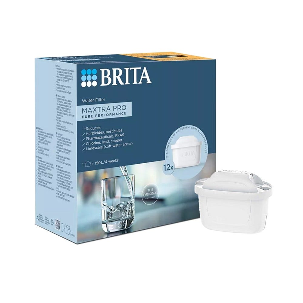 Filtro de agua BRITA MAXTRA PRO PURE PERFORMANCE (paquete de 12) filtra PFAS