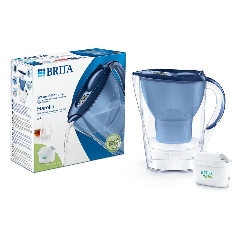 Jarra de Agua BRITA Marella Azul + Filtro de Agua MAXTRA PRO 1051119