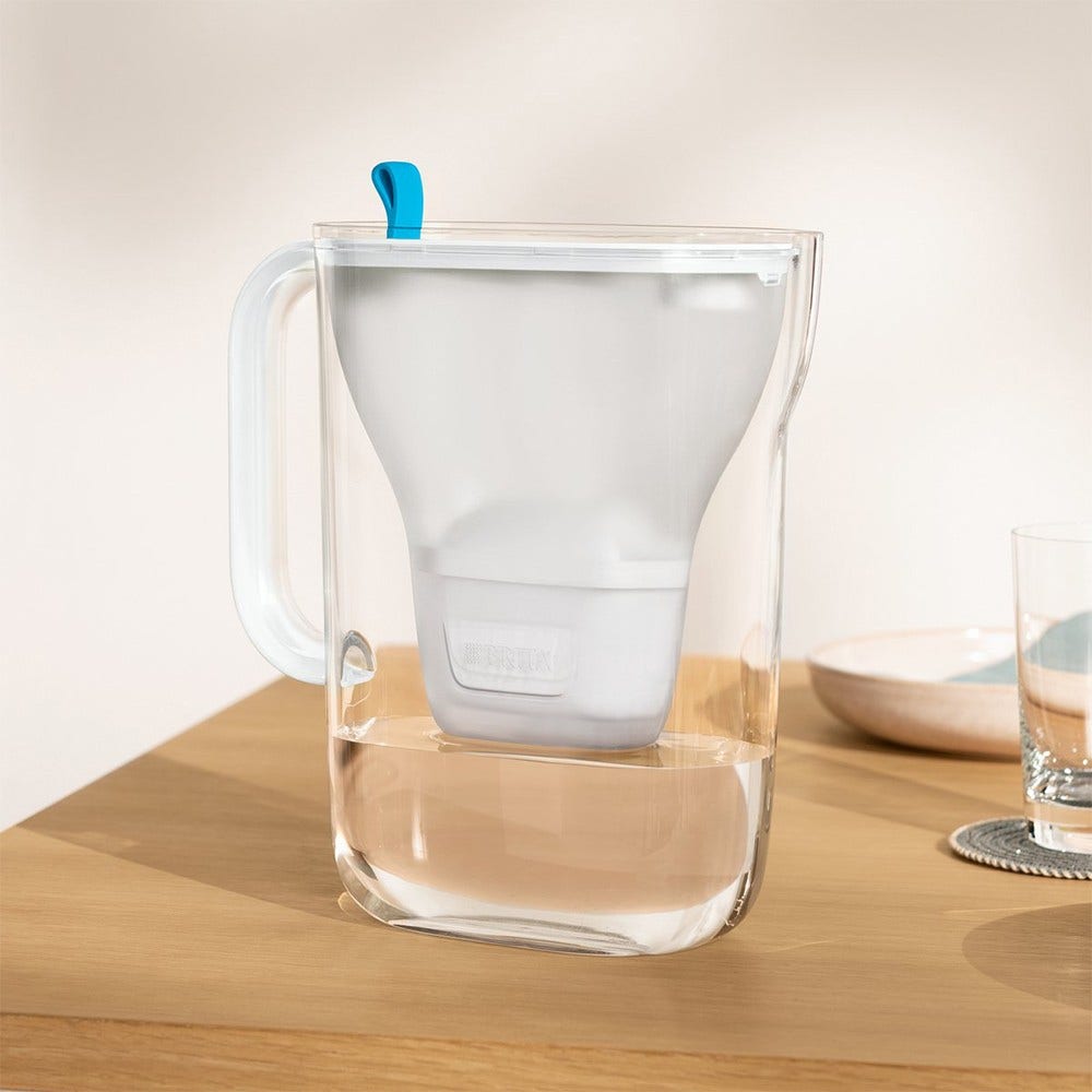 Jarra filtrante BRITA Style 2.4L + filtro de agua MAXTRA PRO 1051124 (filtra PFAS)